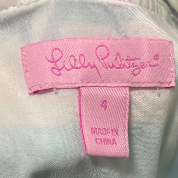 Lilly Pulitzer Womens Sandrine Dress Shorely Blue Sleeveless Size 4 - Picture 11 of 12